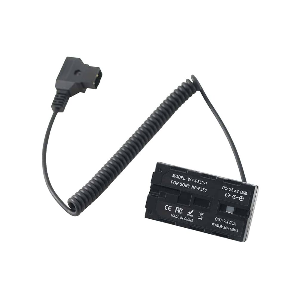 D-Tap to Sony NP-F battery adapter