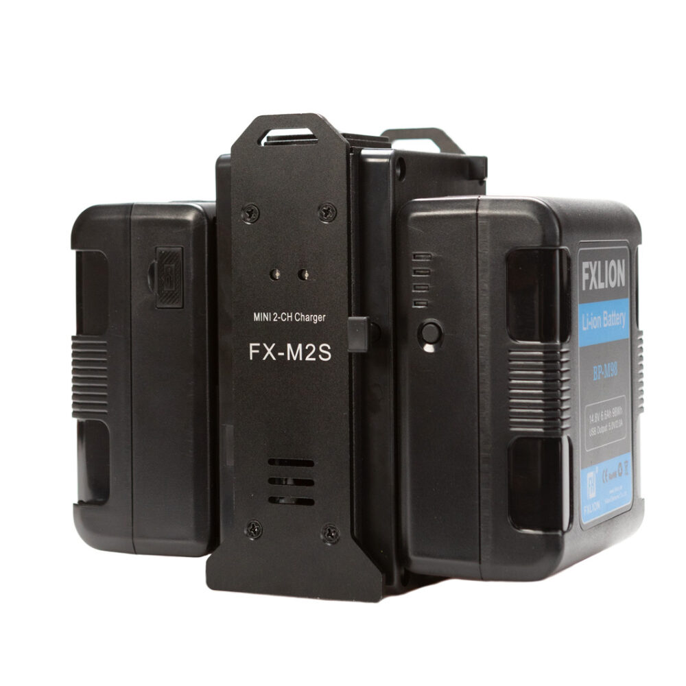 FXLION 2 channel V-mount mini charger