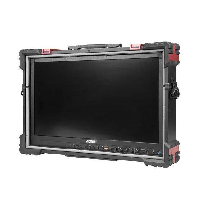 24” RUIGE AT-2400HR 4K 12G-SDI/HDMI broadcast monitor with armor case