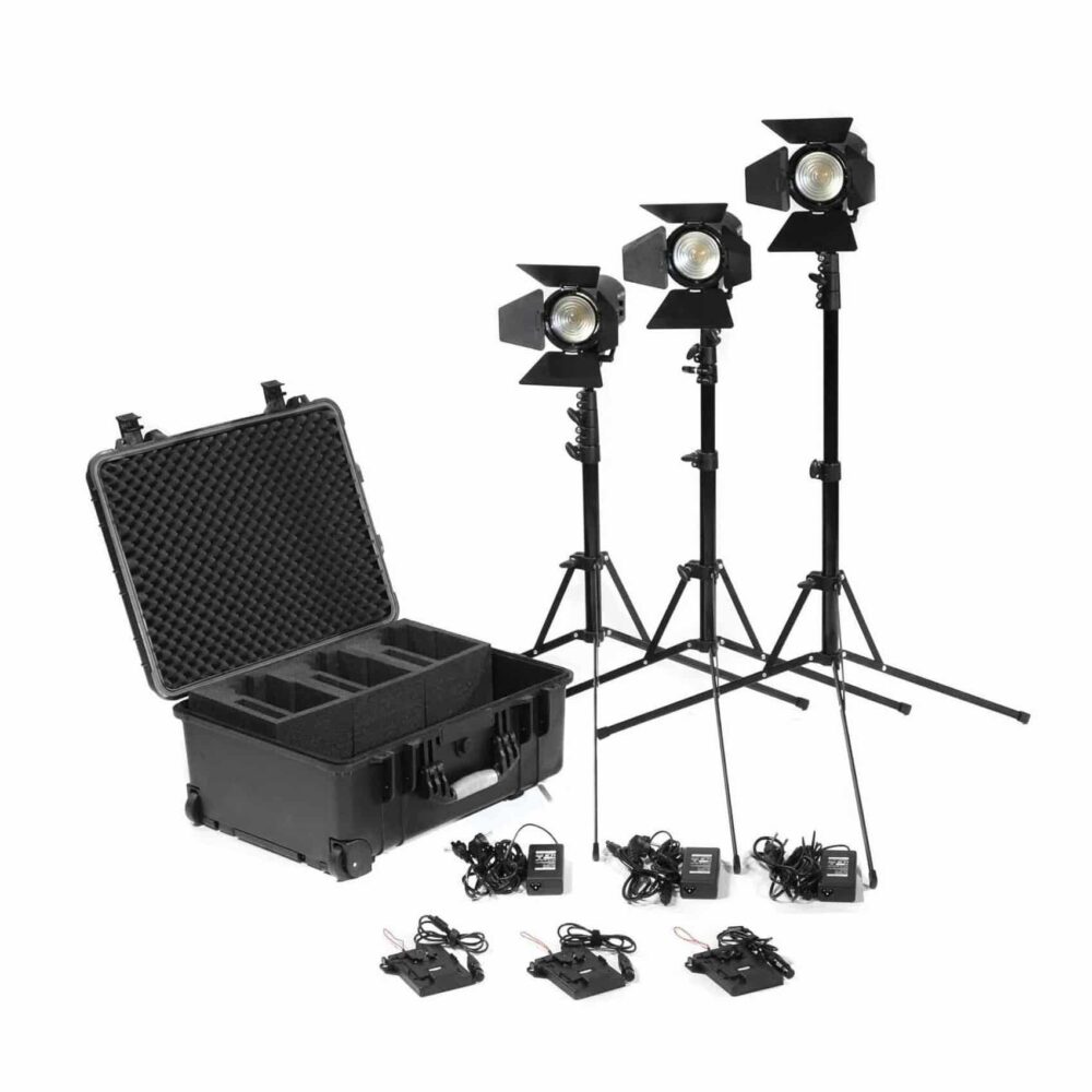 3 x KINOTEHNIK Practilite 602 Kit with Accessories