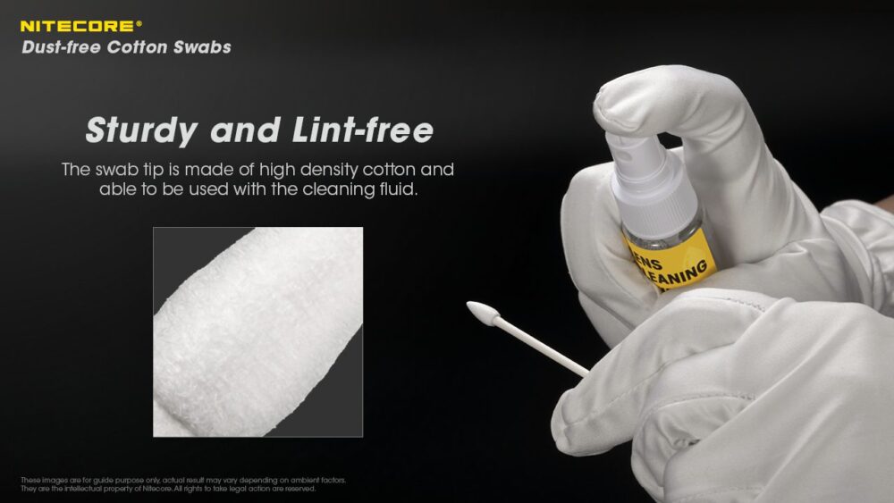 NITECORE Dust-free Cotton Swabs