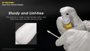 NITECORE Dust-free Cotton Swabs