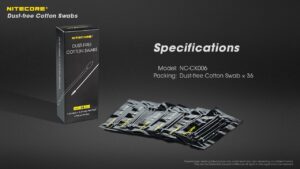 NITECORE Dust-free Cotton Swabs