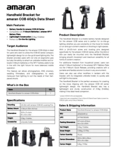 AMARAN COB 60 handheld bracket