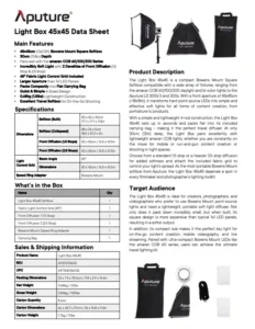 APUTURE Light Box 45x45