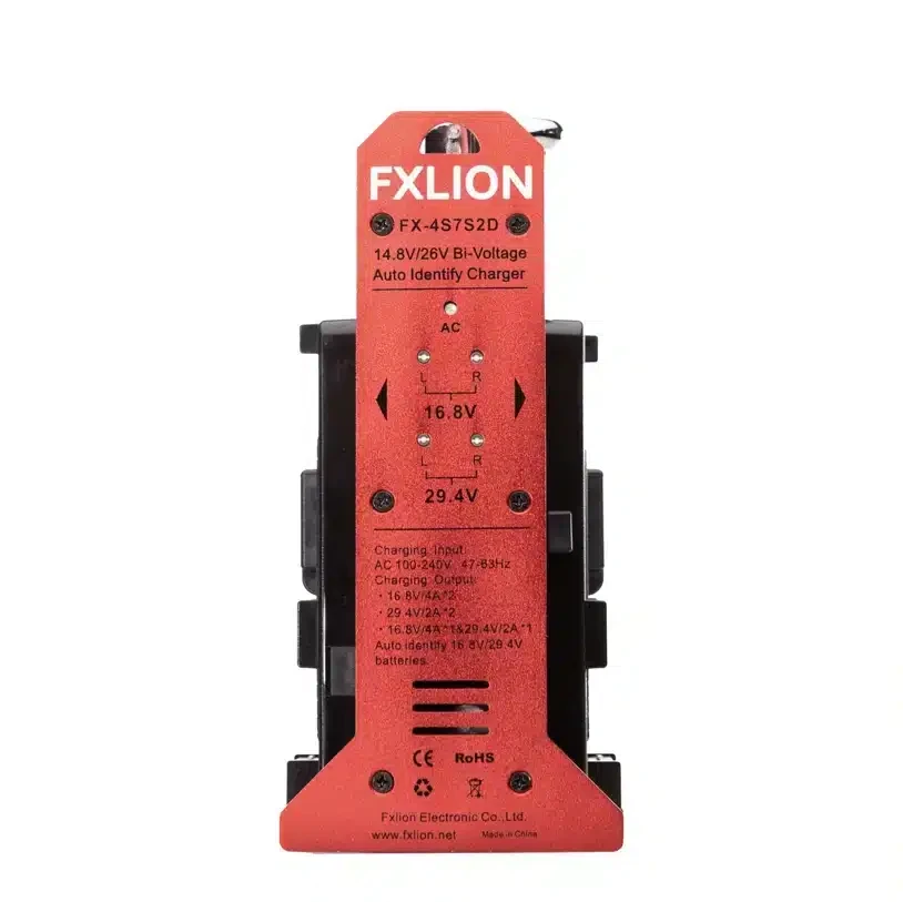 FXLION 2-ch automatic-voltage V-mount charger (14V or 26V)