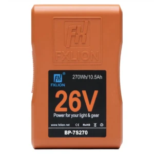 FXLION 26V V-mount battery, 270Wh, 15A
