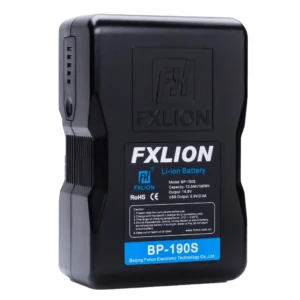 FXLION Cool Black V-mount aku, 14.8V, 190Wh, USB, D-Tap