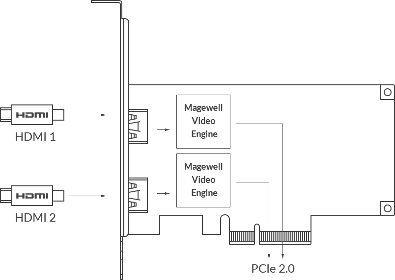 MAGEWELL Pro Capture Dual HDMI - 11080