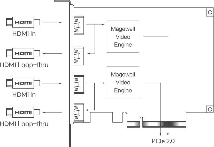 MAGEWELL Pro Capture Dual HDMI 4K Plus LT - 11260