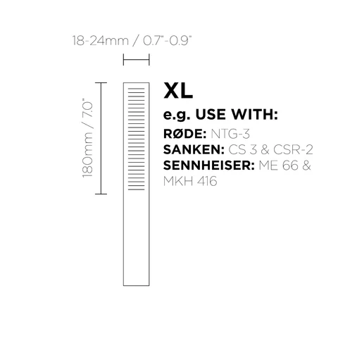 BUBBLEBEE The Spacer Bubble shotgun mic wind protection