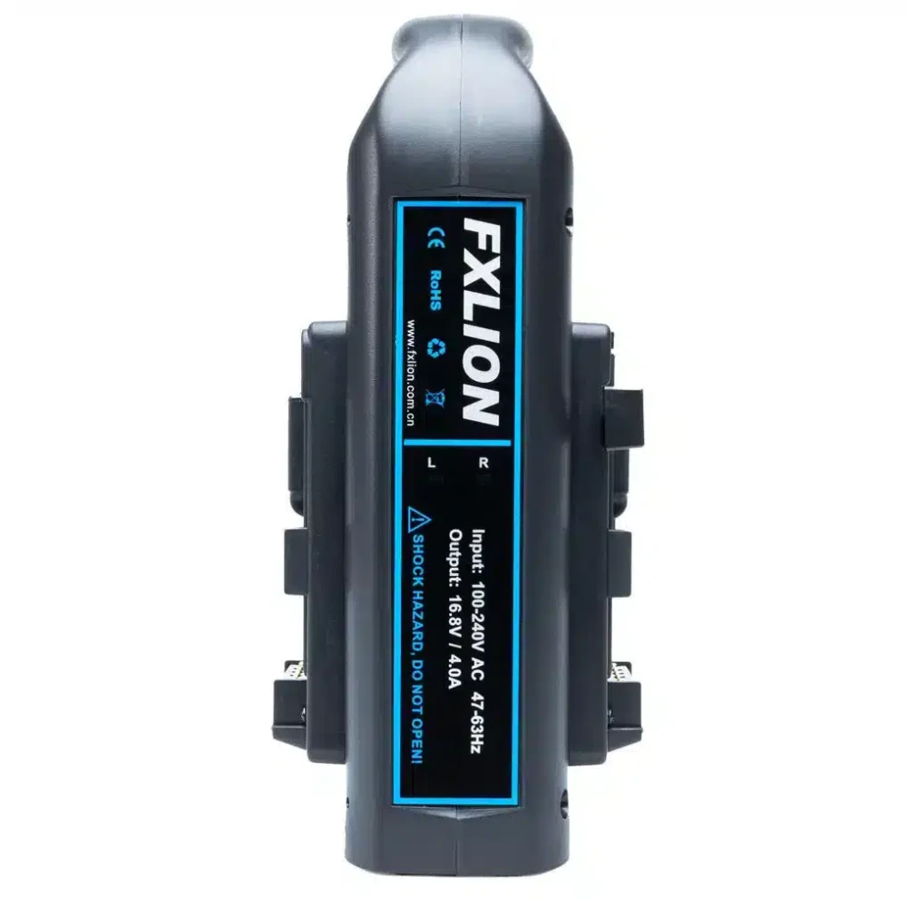 FXLION kahe pesaga V-lock kiirlaadija 16.8V/4A