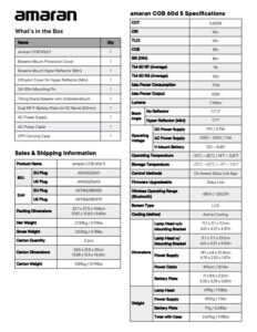 AMARAN COB 60d S ultra-compact daylight LED video light