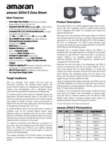 AMARAN 200d S point-source daylight LED light