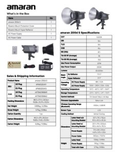 AMARAN 200d S point-source daylight LED light