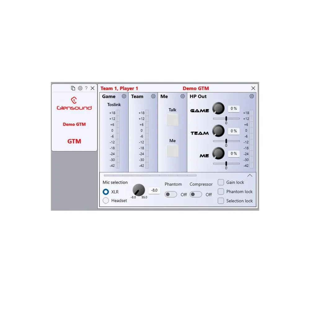 GLENSOUND GTM eSports helikaart