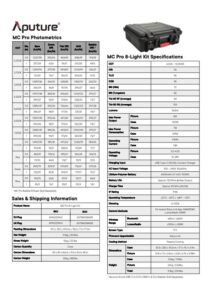 APUTURE MC Pro 8-Light Kit