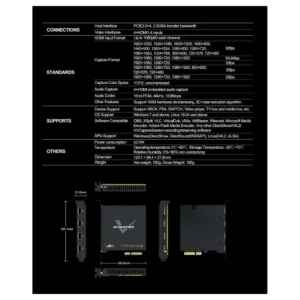 AVMATRIX VC42 4-CH HDMI PCIE Capture Card