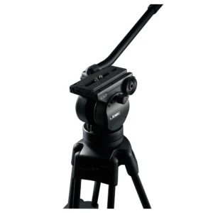LIBEC LX7 video tripod with fluid head and mid-level spreader