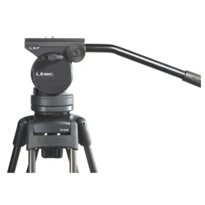 LIBEC LX7 video tripod with fluid head and mid-level spreader