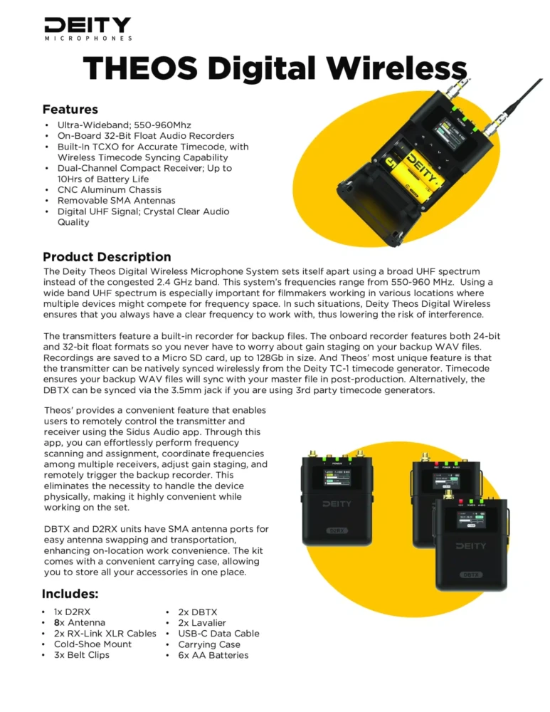DEITY Theos Digital Wireless 2ch Kit