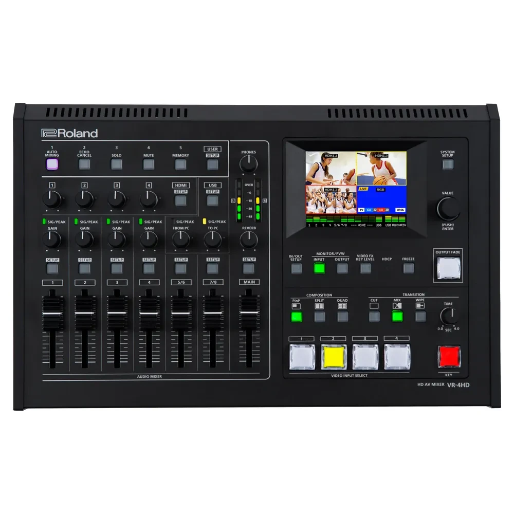 ROLAND VR-4HD 4-channel HDMI AV Streaming Switcher
