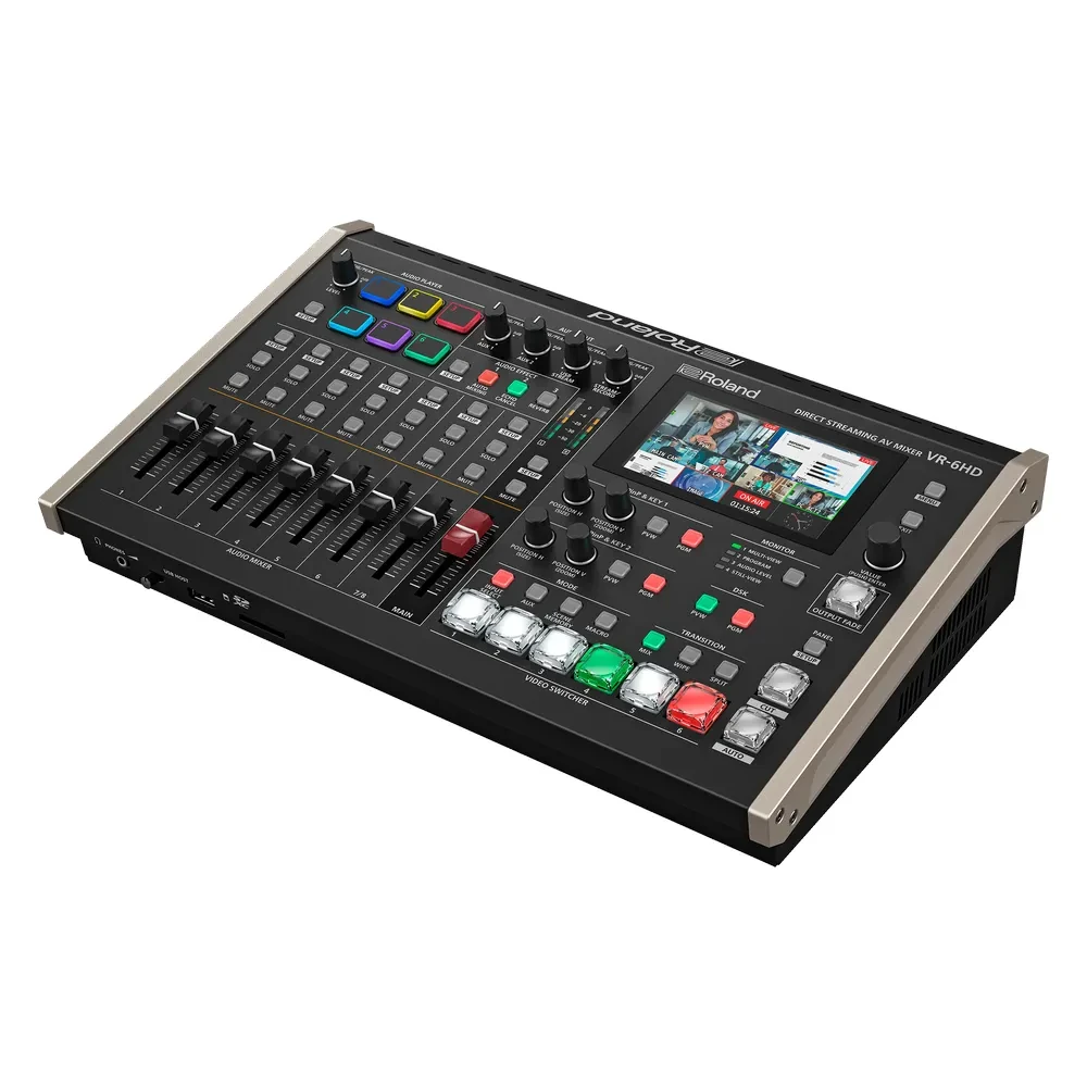 ROLAND VR-6HD Ultra-compact audio/video mixer with direct streaming encoders