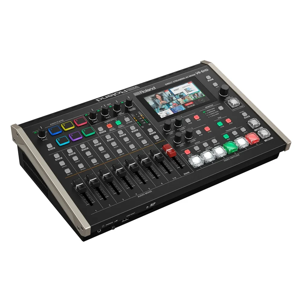 ROLAND VR-6HD Ultra-compact audio/video mixer with direct streaming encoders