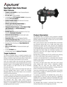 APUTURE Spotlight Max Lens KIT