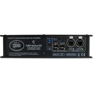 GLENSOUND DARK8MAI MKII 8 input mic amp for Dante/ AES67
