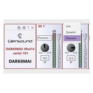 GLENSOUND DARK8MAI MKII 8 input mic amp for Dante/ AES67