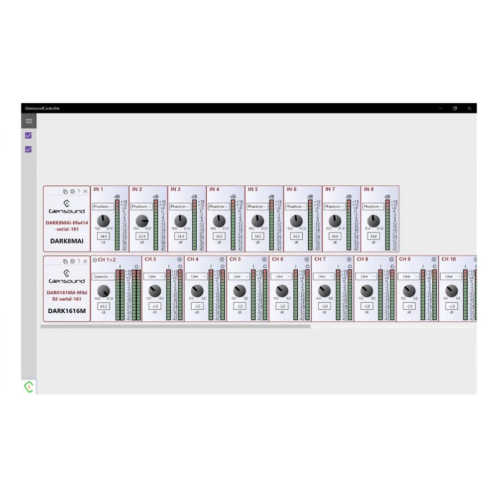 GLENSOUND DARK8MAI MKII 8 input mic amp for Dante/ AES67