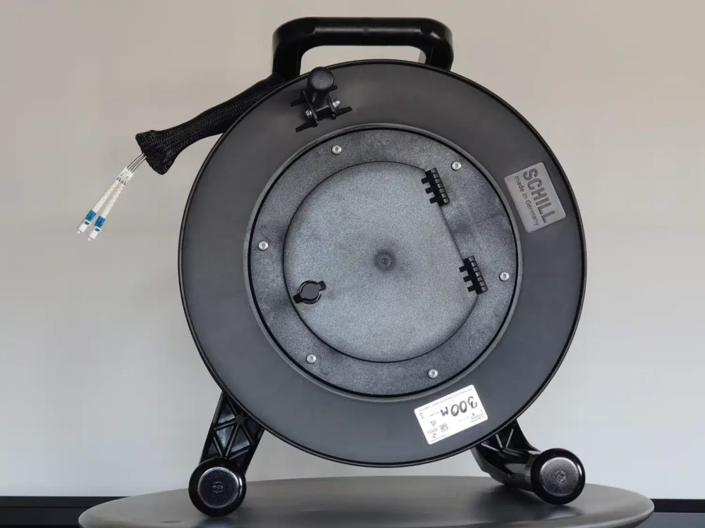 Multifiber 2-core, LC/LC connectors + Schill drum