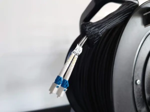 Multifiber 2-core, LC/LC connectors + Schill drum