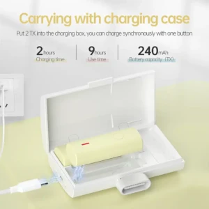 LENSGO 518C wireless dual lavalier USB-C microphone with 5 colors