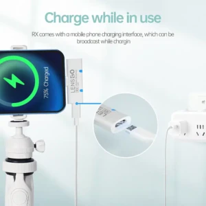 LENSGO 518C wireless dual lavalier USB-C microphone with 5 colors