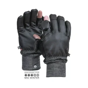 VALLERRET Hatchet Leather Photography Gloves Black