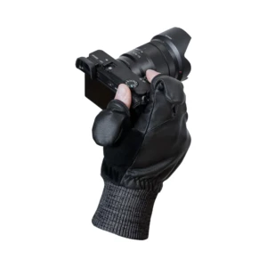 VALLERRET Hatchet Leather Photography Gloves Black