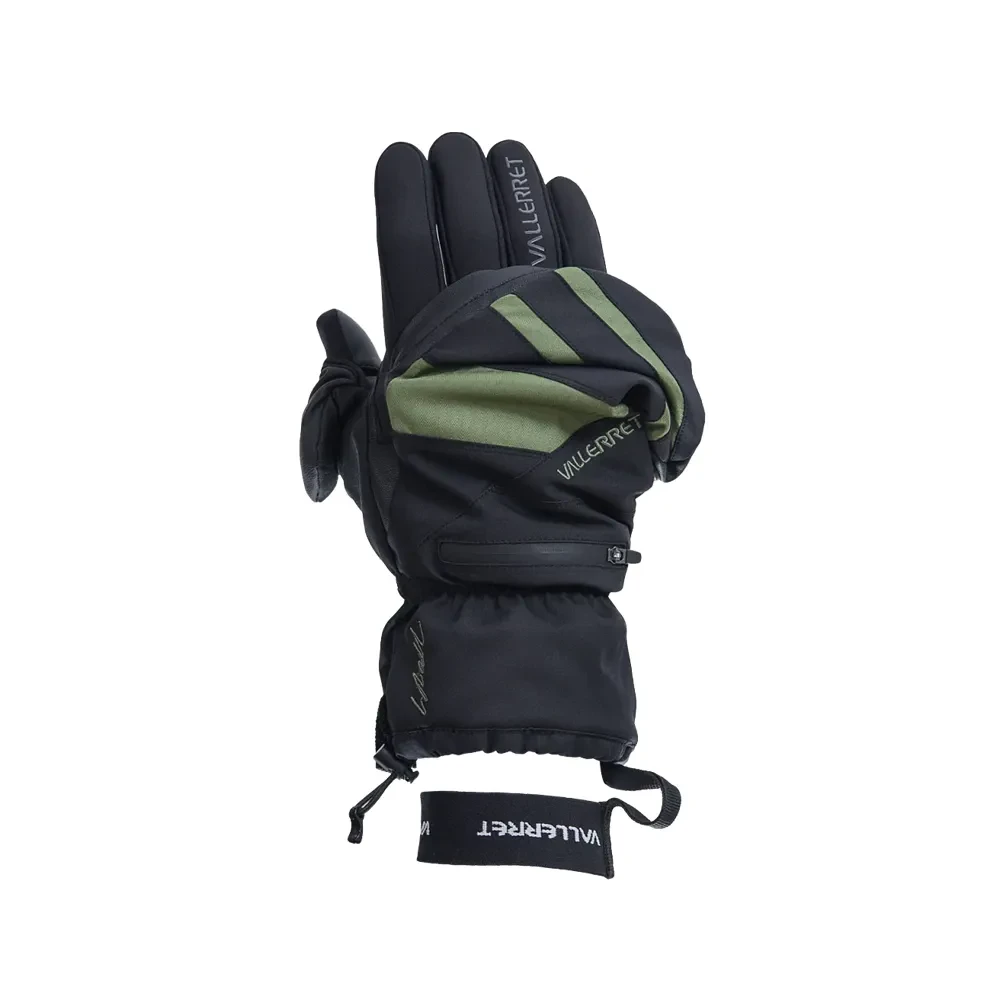 VALLERRET Skadi Zipper Mitt LRS: Green, limited edition