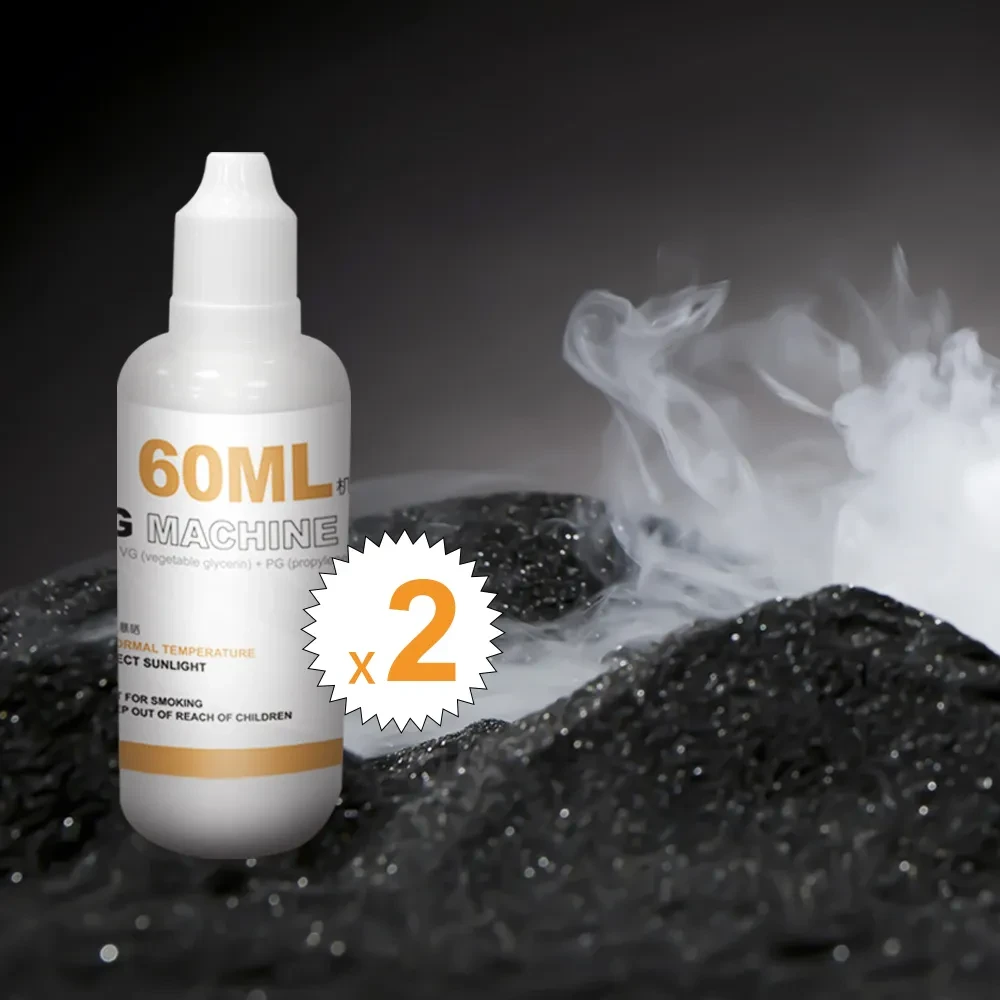 LENSGO Fog Machine Fluid suitable for Smoke B/S/Smini (2x60ml)