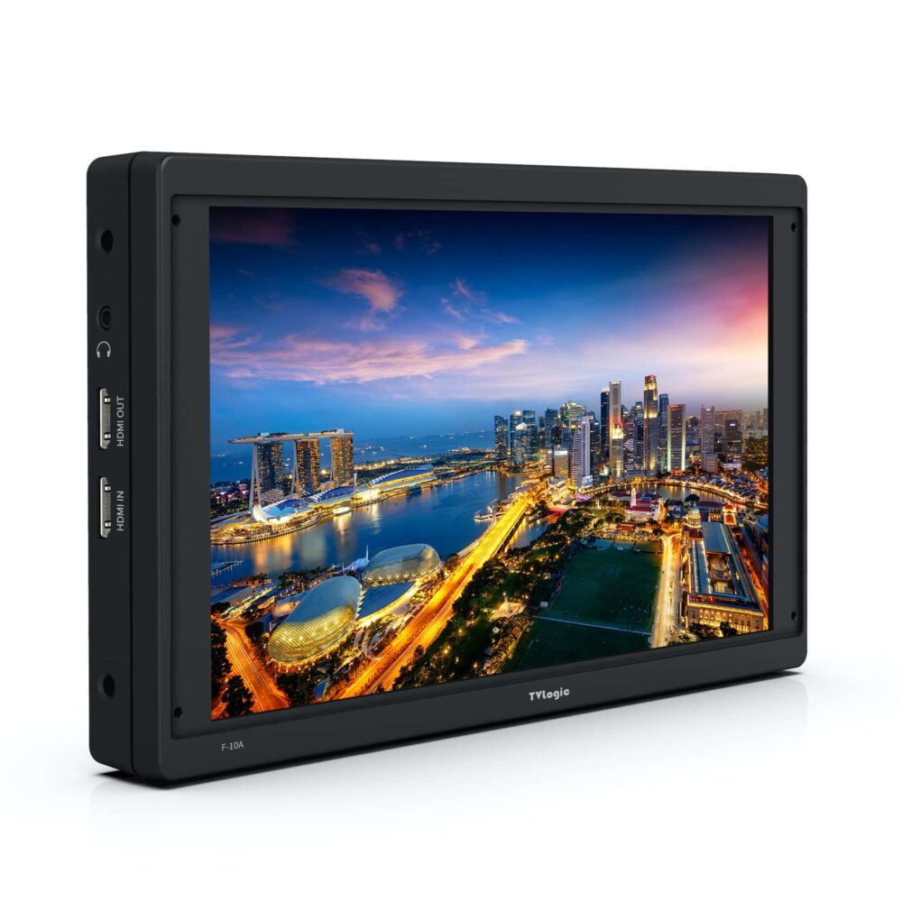10" TVLOGIC F-10A FHD field monitor, SDI/HDMI, cross conversion