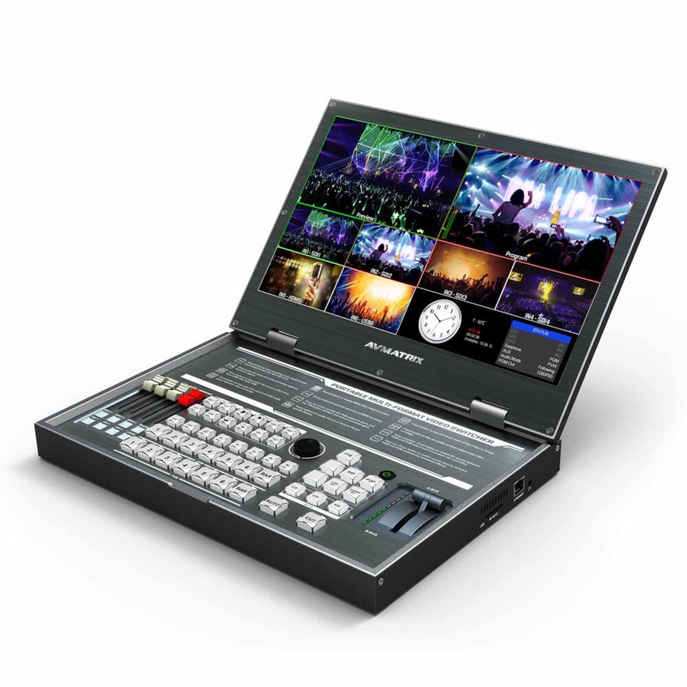 AVMATRIX PVS0615U multi-format 6 channel streaming video switcher