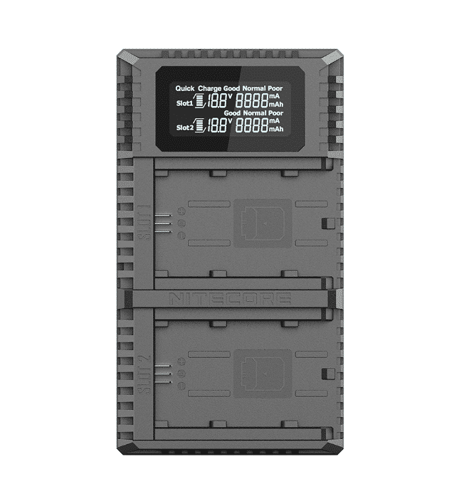 Nitecore USN4 PRO dual slot digital USB charger for Sony NP-FZ100 batteries