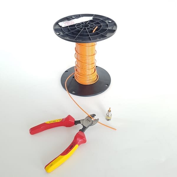 BELDEN 179DT serial digital coax cable, orange