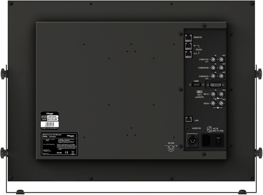 24" TVLOGIC LVM-241SA QC-grade Super-IPS LCD monitor, 10 bit