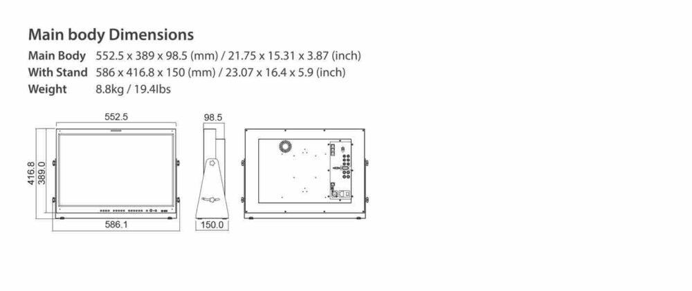 24" TVLOGIC LVM-241SA QC-grade Super-IPS LCD monitor, 10 bit