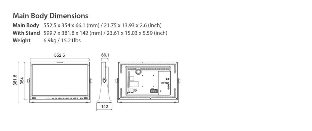 23" TVLOGIC LVM-232W-A 3G LCD monitor