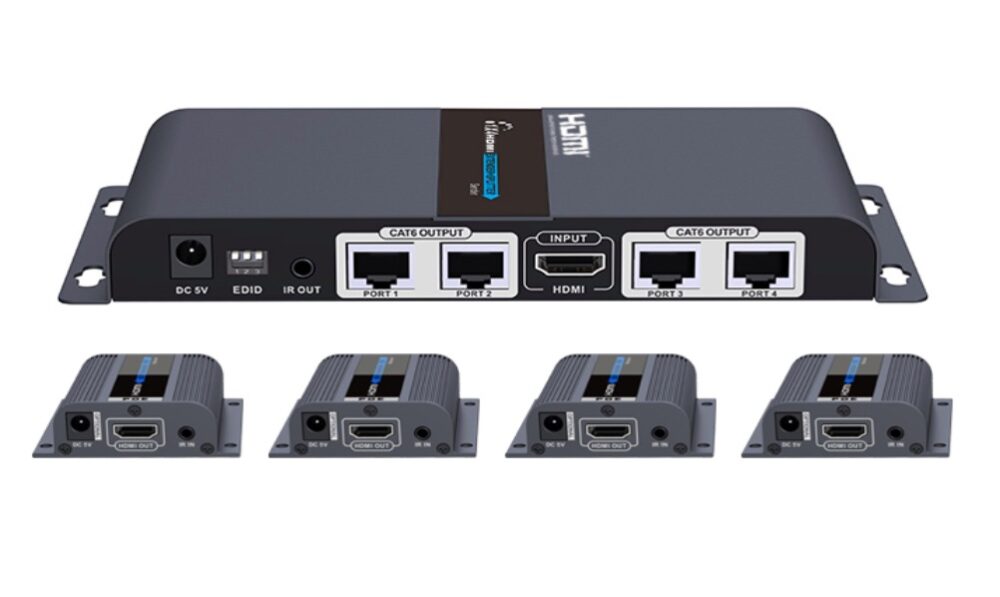 LENKENG LKV714PRO 1x4 HDMI extender splitter