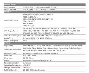 AVMATRIX UC1218 HDMI to USB3.1 capture
