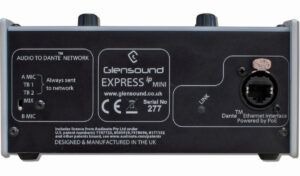 GLENSOUND Express IP Mini compact 2 user Dante/AES67 commentary unit
